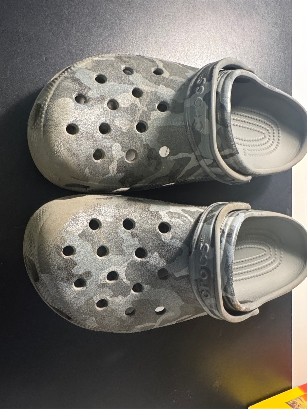 CROCS Kids Clog in Gray Camouflage